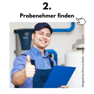 Probenehmer finden und im Anschluss kontaktieren